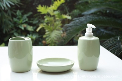 福建省德化縣利源陶瓷 精制衛浴三件套6148，點亮家居藝術生活